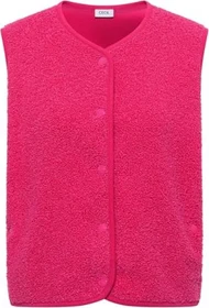 CECIL Teddy Rundhals Weste beetroot pink (Damen)
