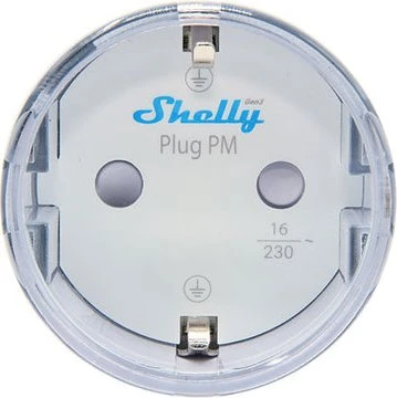 Shelly Plug PM Gen3, weiß, 3680W, Smart-Steckdose