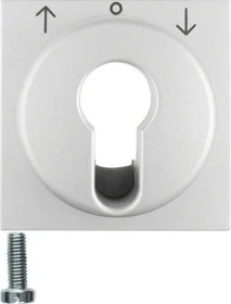 Berker S.1/B.3/B.7 Zentralstück für Jalousie-Schlüsselschalter/Schlüsseltaster, alu matt