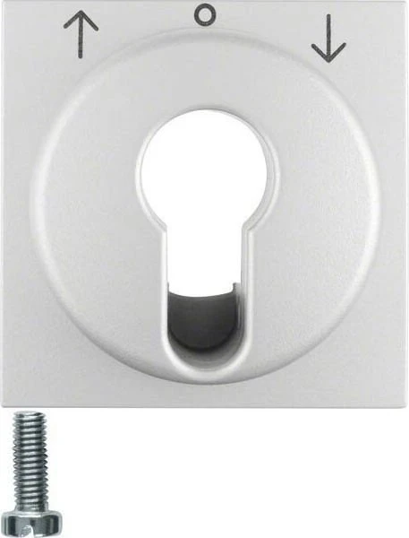 Berker S.1/B.3/B.7 Zentralstück für Jalousie-Schlüsselschalter/Schlüsseltaster, alu matt