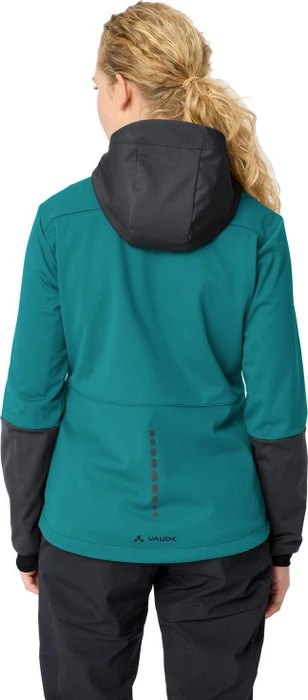 Vaude Qimsa Hooded Softshell Fahrradjacke fjord green (Damen)