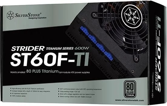 SilverStone Strider Titanium Series 600W, ATX 2.4