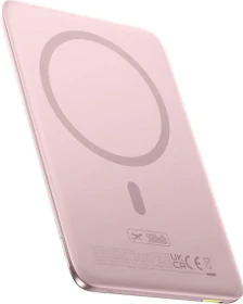 Baseus PicoGo Ultra-Slim Magnetische Powerbank 5000mAh rosa