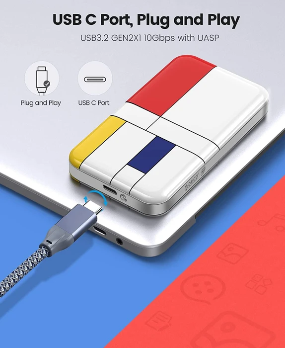 Orico MTQ-10G SSD, 512GB, USB-C 3.1