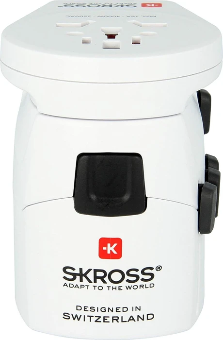 Skross World Travel Adapter Pro World & USB, 1x USB-A