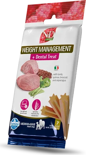 Farmina N&D Quinoa, Dental Treat Weight Management Medium & Maxi, 100g