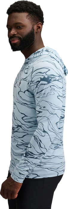 Black Diamond Alpenglow Hoody Funktionsshirt langarm relief/fog blue/midnight blue (Herren)