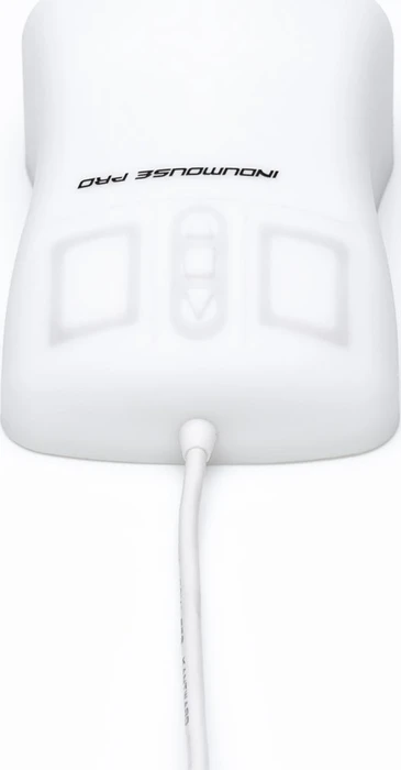 GETT KH25201 InduMouse Pro, auf Glas funktionierende Silikon-Hygiene-Maus, weiß, IP68, USB