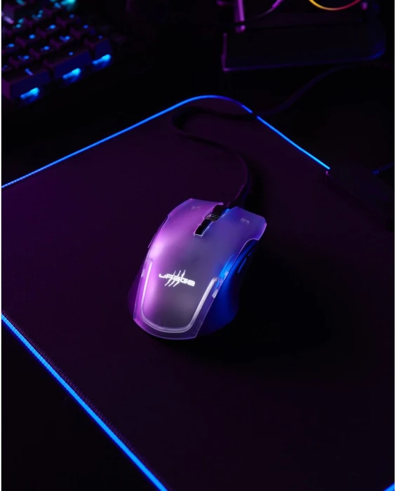 Hama uRage Reaper 515 Illuminated Gaming Mouse schwarz/transparent, USB