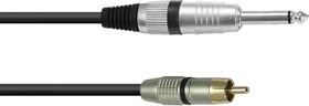 Omnitronic Adapterkabel RCA/Klinke 0.9m schwarz