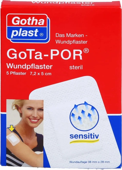 Gothaplast GoTa-POR steril, 5 x 7.2cm, 5 Stück