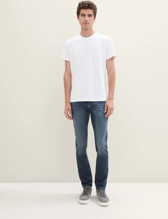 Tom Tailor Josh Regular Slim Jeans Jeans dark stone blue grey denim (Herren)