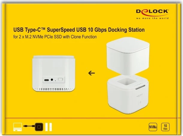 DeLOCK USB Type-C SuperSpeed USB 10 Gbps Docking Station, USB-C 3.1