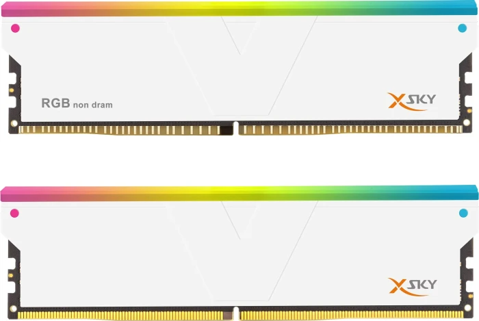V-Color Manta XSky RGB weiß UDIMM 16GB, DDR5-6000, CL28-36-36-96