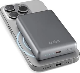 SBS Mobile Power Bank Magsafe 10000mAh grau