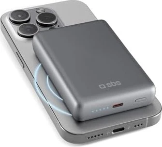 SBS Mobile Power Bank Magsafe 10000mAh grau