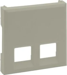 Legrand Niloe Step Abdeckung 2-fach RJ11/RJ45, sand
