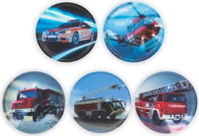 Ergobag Klettie-Set Feuerwehr matt, 5-tlg.