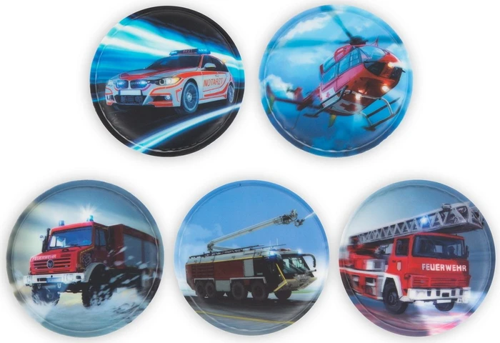 Ergobag Klettie-Set Feuerwehr matt, 5-tlg.