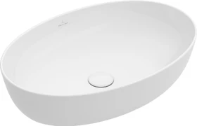 Villeroy & Boch Artis Aufsatzwaschbecken 610x410x130mm, ohne Hahnloch, ohne Überlauf, french linen