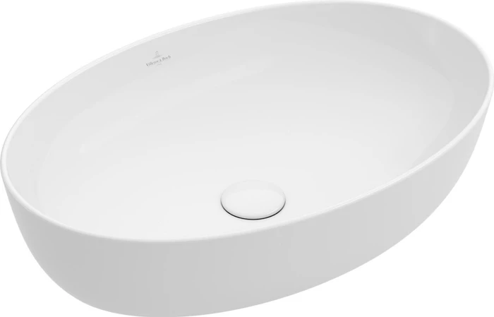 Villeroy & Boch Artis Aufsatzwaschbecken 610x410x130mm, ohne Hahnloch, ohne Überlauf, french linen