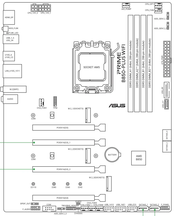 ASUS Prime B850-Plus WIFI (AMD AM5)
