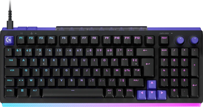 Logitech G512 X 98 TMR, schwarz, Dual-Swap analog/mechanisch, taktil, USB, FR