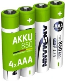 Ansmann Micro AAA NiMH 850mAh, 4er-Pack