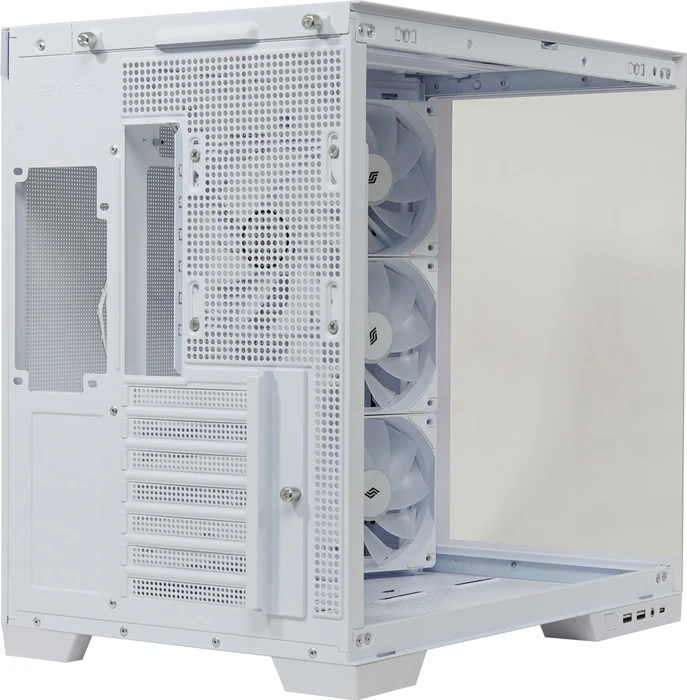 Silentware View A-RGB White, Glasfenster
