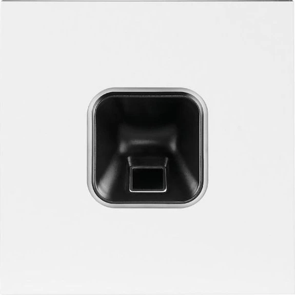ekey sLine Fingerprintset für Gira 106, inkl. Controller REG, verkehrsweiß, Fingerprint-Reader
