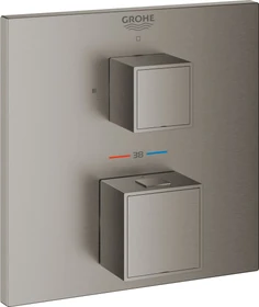 Grohe Grohtherm Cube Thermostat-Brausearmatur hard graphite gebürstet