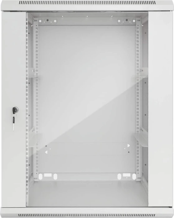 Intellinet Wandschrank 20HE, Sicherheitsglastür, IP2X, hellgrau, 450mm tief