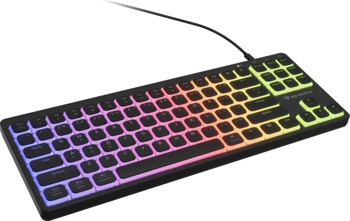 Genesis Thor 430 TKL, schwarz, LEDs RGB, hot-swap, Silent Low-Profile Linear, USB, US