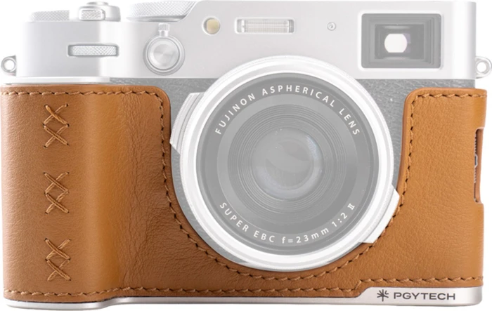 Pgytech Leder Camera Case für Fujifilm X100VI braun