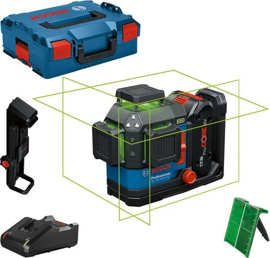 Bosch Professional GLL 18V-120-33 CG Akku-/Batterie-Linienlaser inkl. L-Boxx + Akku 4.0Ah