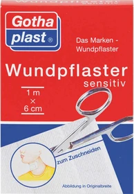 Gothaplast sensitiv, 6cm x 1m, 10 Stück
