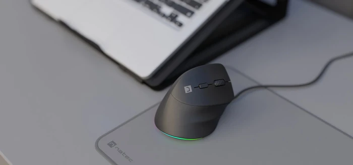 Natec Crake 2 Pro Vertical Wired Mouse schwarz, USB