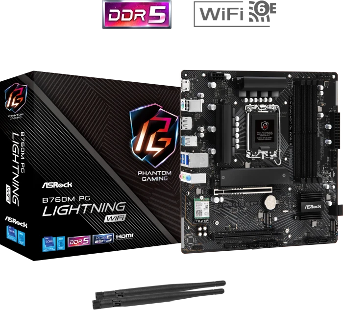 ASRock B760M PG Lightning WiFi (Intel 1700)