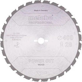 Metabo Power Cut Kreissägeblatt 28Z, 400x2.5x30mm, 1 Stück