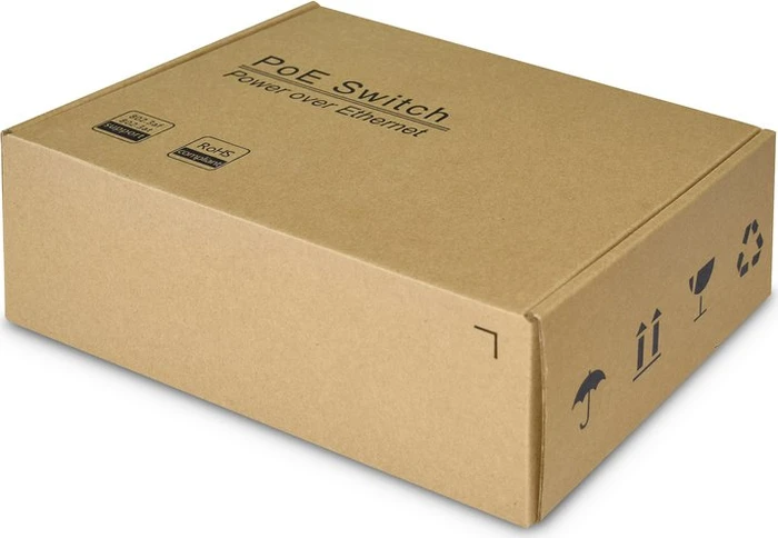 Digitus Professional DN-651 Industrial Railmount Gigabit Switch, 4x RJ-45, 2x SFP, PoE+