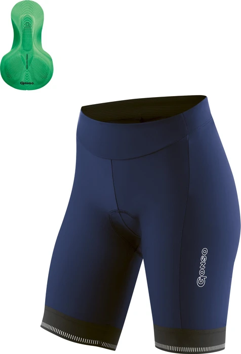 Gonso Sitivo Fahrradhose kurz etheral blue/bright green (Damen)