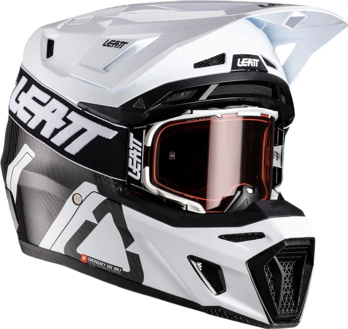 Leatt Moto 9.5 Carbon weiß/schwarz