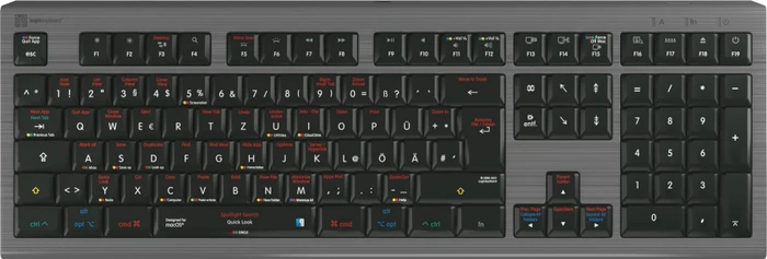 LogicKeyboard Astra 2 macOS X Shortcuts Mac, USB, DE