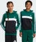 adidas Tiberio 3-Streifen Colorblock Hoodie collegiate green/black/white (Junior) Vorschaubild