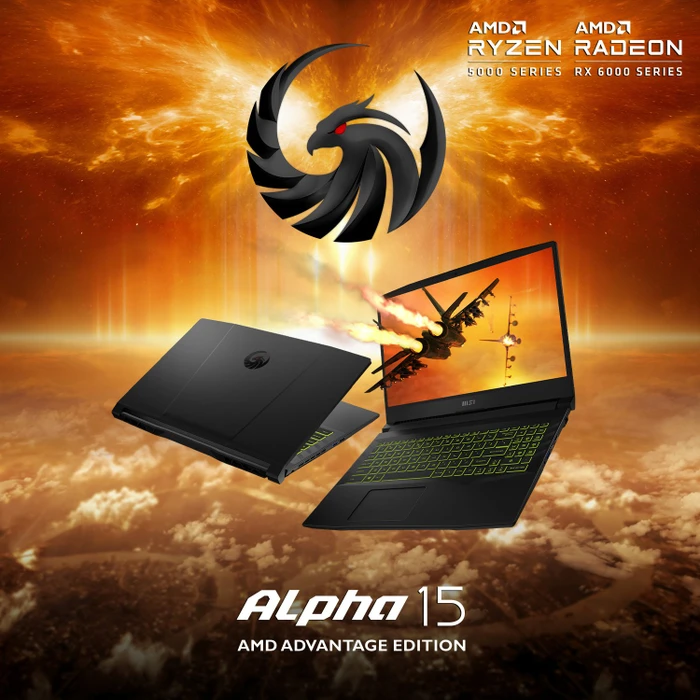 MSI Alpha 15 AMD Advantage Edition B5EEK-077, Ryzen 5 5600H, 16GB RAM, 512GB SSD, Radeon RX 6600M, DE
