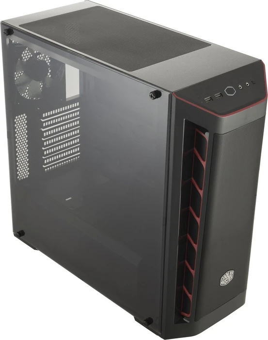 Cooler Master MasterBox MB511, rot, Acrylfenster