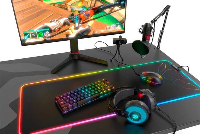 Krom Kluster Mini, LEDs RGB, Outemu Red, USB/Bluetooth, ES