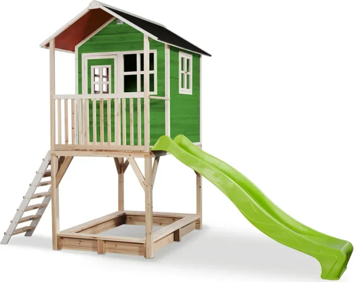 Exit Toys Exit Loft 700 Holz Spielhaus grün