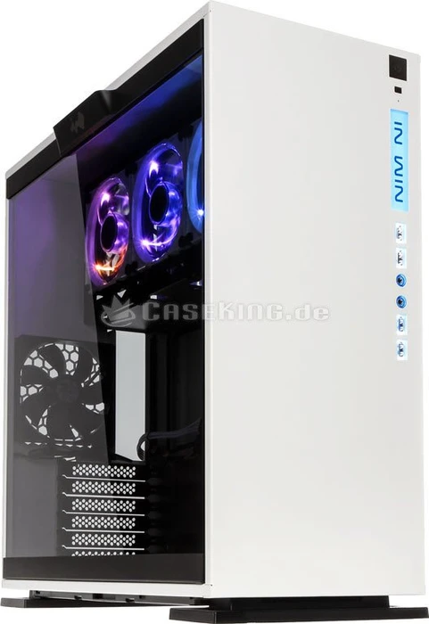 In Win 303 Aurora Edition weiß, Glasfenster