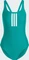 adidas 3-Streifen V-Back Badeanzug equipment green/white (Damen) Vorschaubild